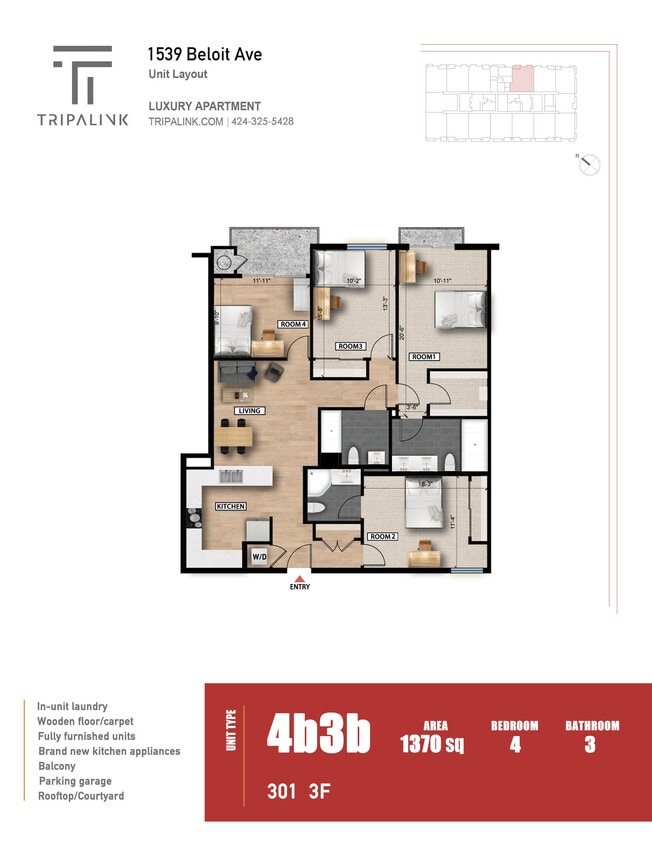 Floor Plan - Unit 301