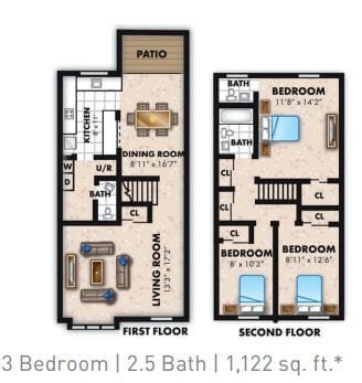 Floor Plan - 3 Bedroom TH