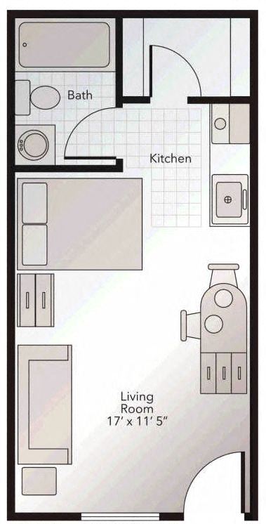 Floor Plan - Derby - Studio