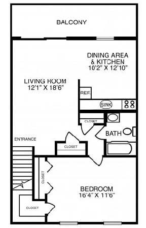 The Regency - One Bedroom Apartment