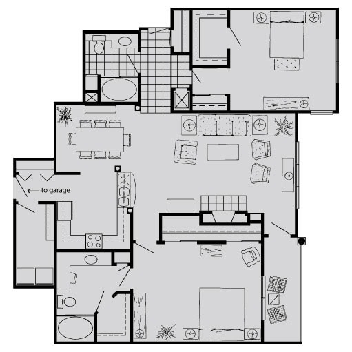 Floor Plan - L (att gar)