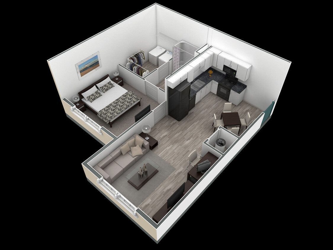 Floor Plan - 1 BR Horizon Overlook