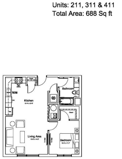 Floor Plan - 211-1B1B
