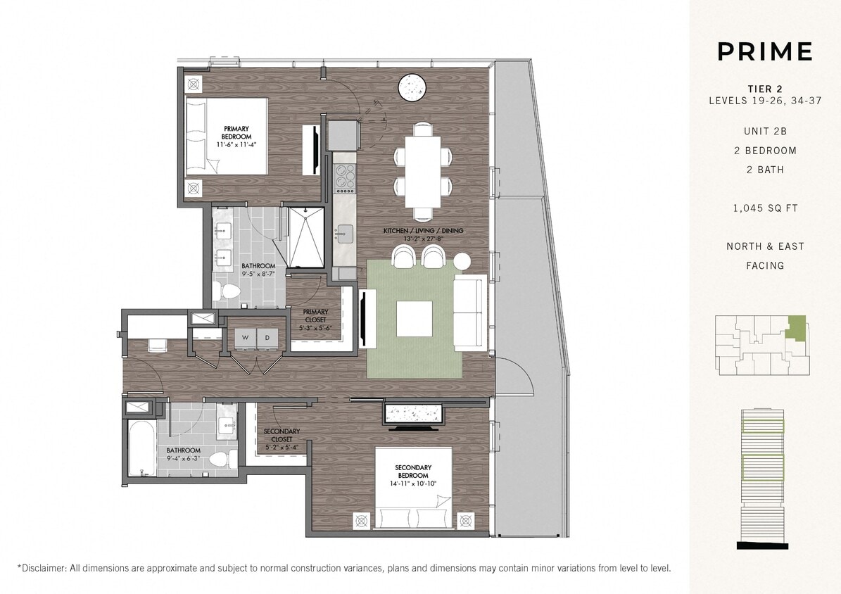 Floor Plan - Prime Two BR Stack 02