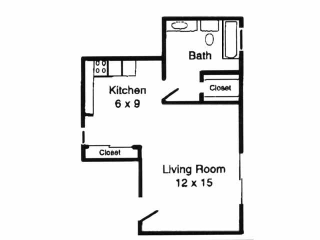 Floorplan - Dover - Studio