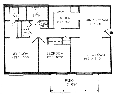 2BR/2BA - Graycroft 2 BR