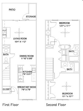 2BR/2.5BA - The Eno 1162