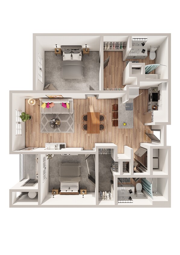 Wesley Village - B2 Floor Plan - B2