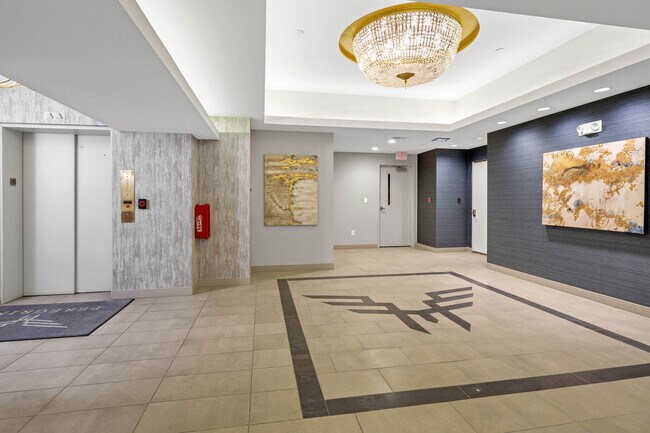 Peregrine 100 elevator and lobby - Peregrine 100