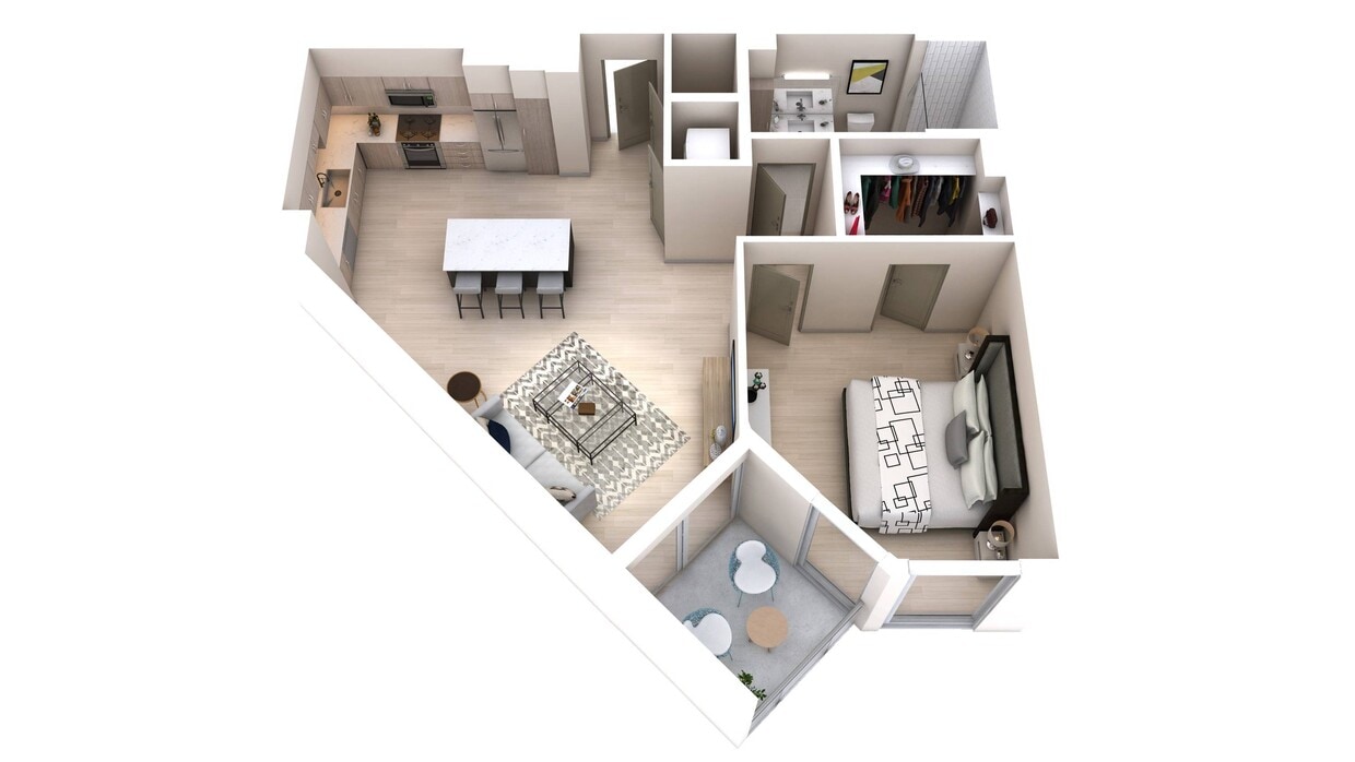 One Bedroom One Bath (684) - One Bedroom One Bath (684)