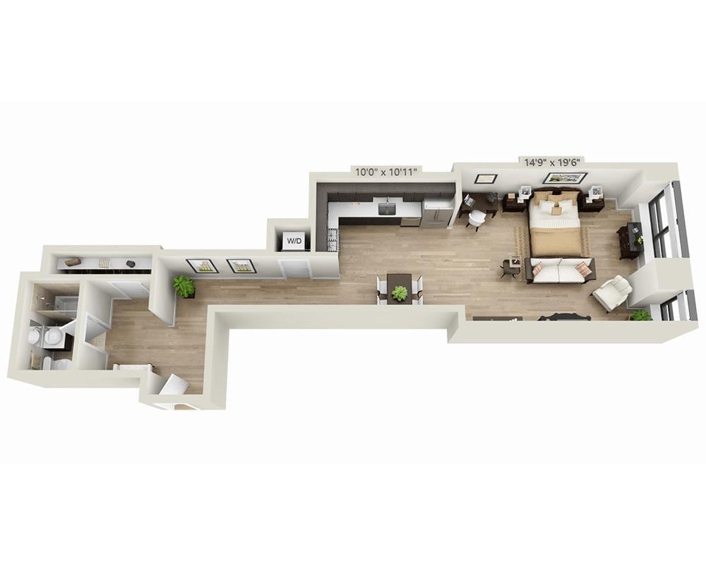 Floor Plan - Studio E1YW