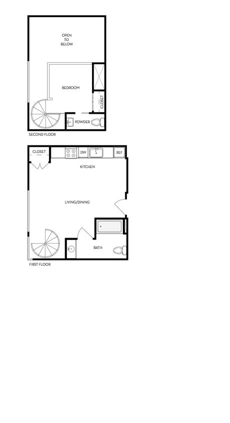 L2 Floor Plan - Loft - L2 1 Bedroom