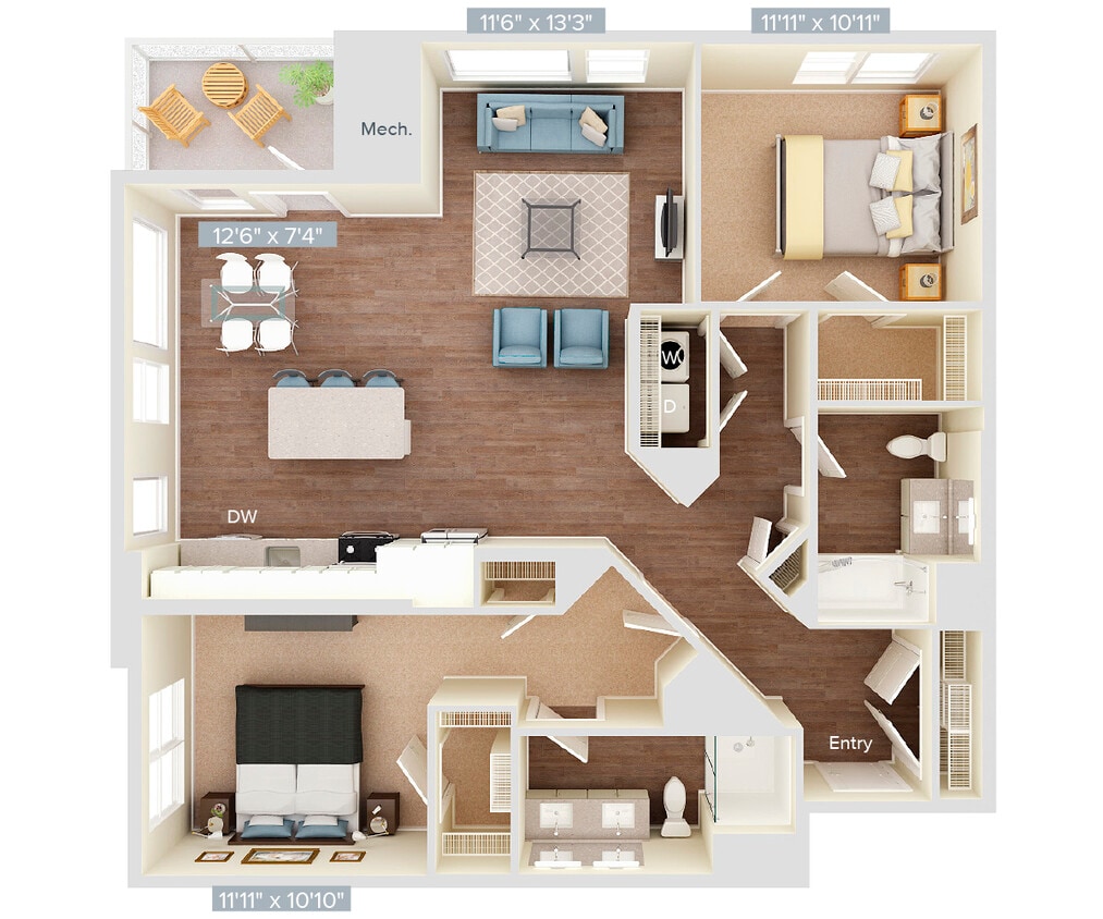Floor Plan - B6U_1264SF2269
