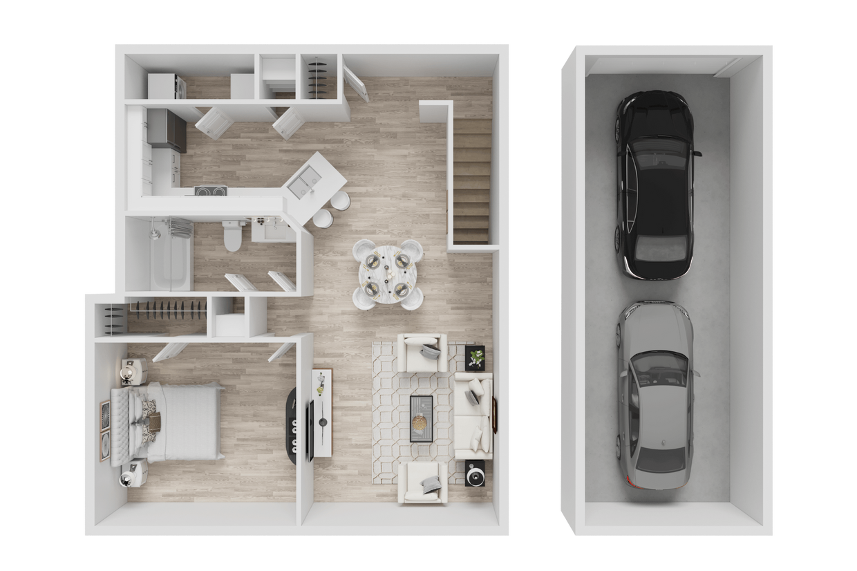 Floor Plan - A3 - Attached Garage