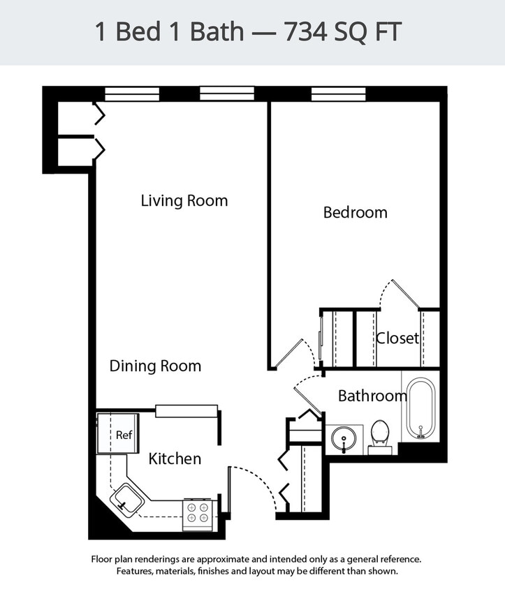Floor Plan - B2-1B/1B