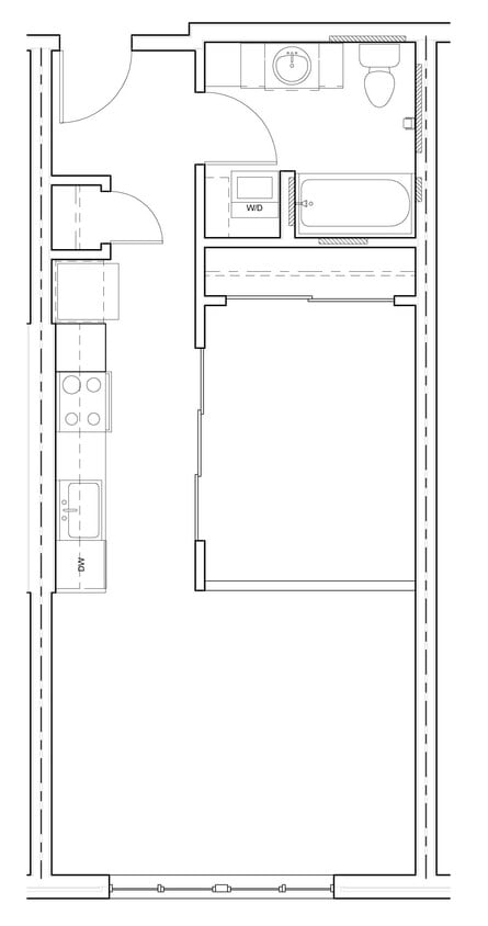 Floor Plan - 1 Bed/1 Bath-MFTE-C6