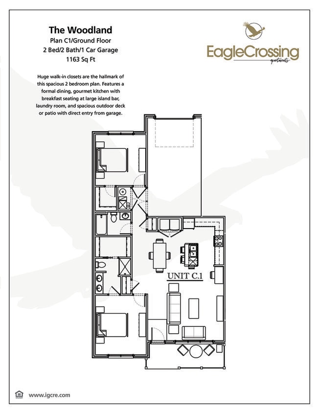 Floor Plan - C.1-2x2 Woodland