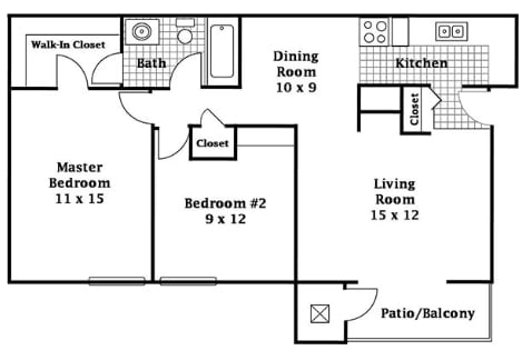 2BR/1BA - Spruce - 2nd Floor