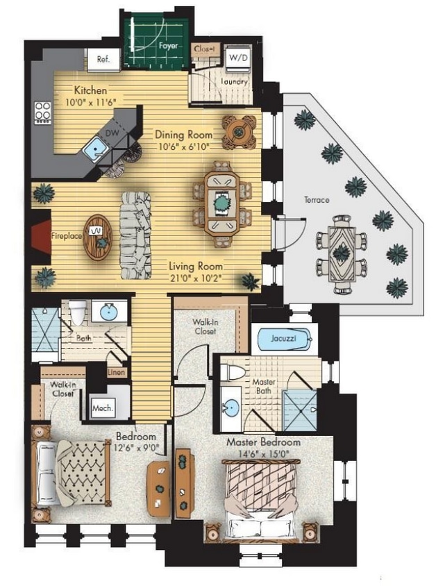Floor Plan - South 12A