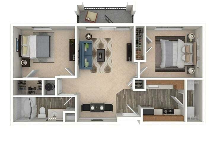 B1 3D Floorplan - B1