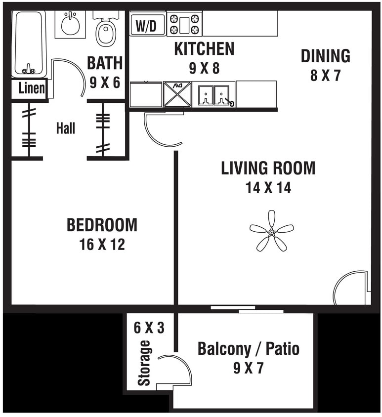 Floor Plan - Cypress  (With Patio)