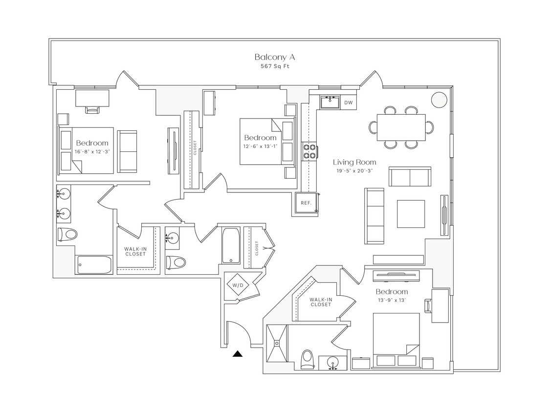 Floor Plan - BISBY - 3 Bedrooms Three Bathroom