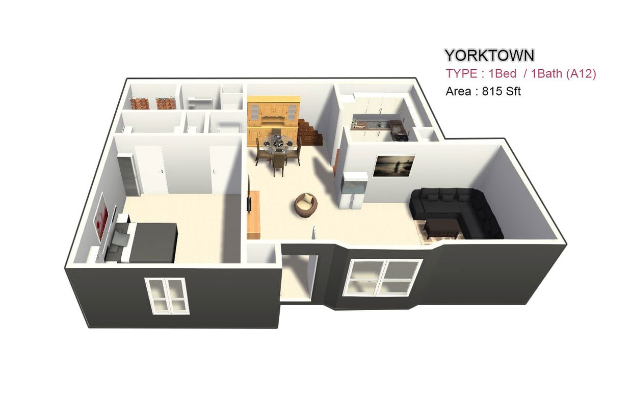 One Bed / One Bath - One Bed / One Bath