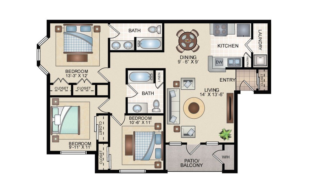 1097 sqft - C1-Premium