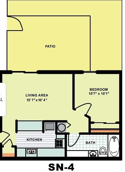 SN-4 - Standard One Bedroom (SN4)