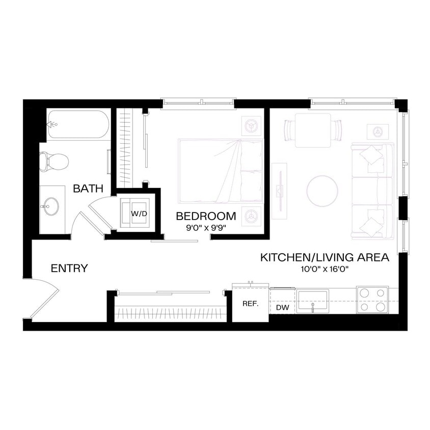 Floor Plan - A1 Furnished