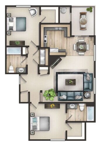 Floor Plan - The Carlyle 80