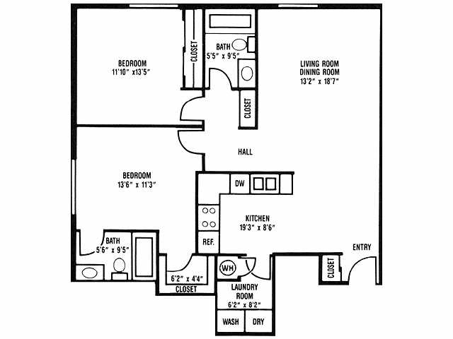 2BR/2BA - 2 BED 2 BA CO 3