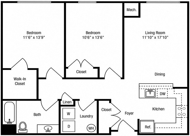 Floor Plan - The Coltrane (MIHU Program)