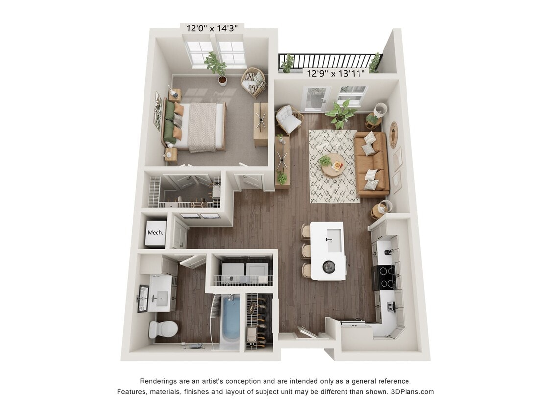 Waterleaf at Salt Creek_ Unit 4_Oak - Oak