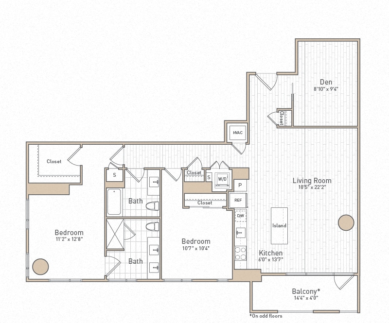 Floor Plan - B21D - Rise