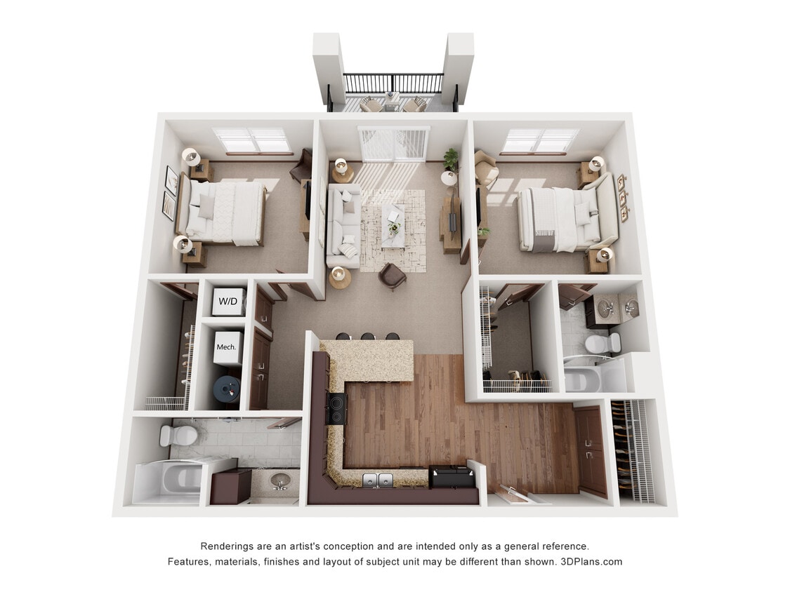 Woodland - 3D Floorplan - Woodland