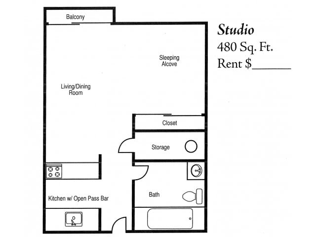 Floor Plan - Studio