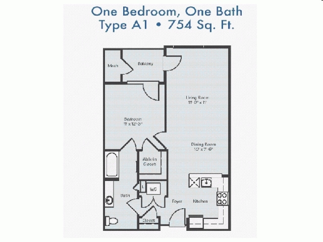 1BR/1BA - One Bedroom/One Bath