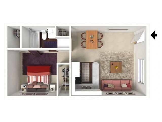 Cypress: One Bedroom, One Bath - Cypress Premium
