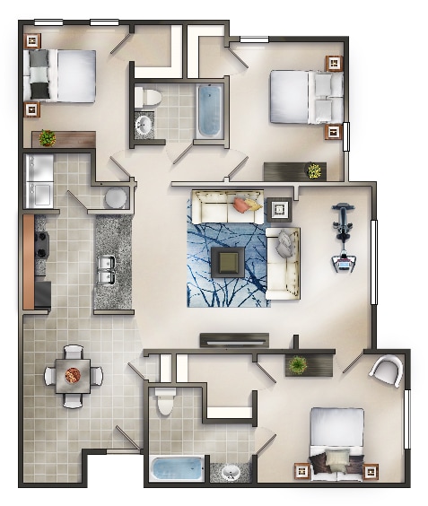 Floor Plan - The Keepsake with Sunroom