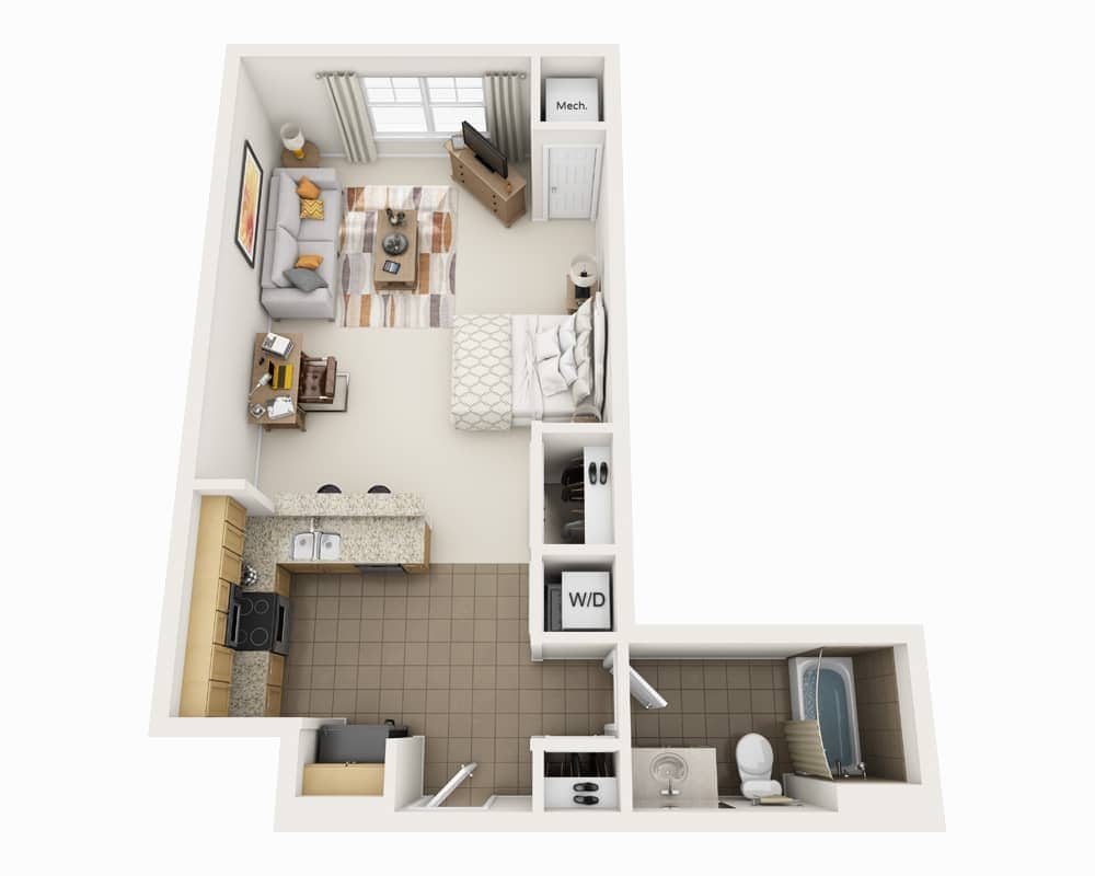 Floor Plan - Studio E1B