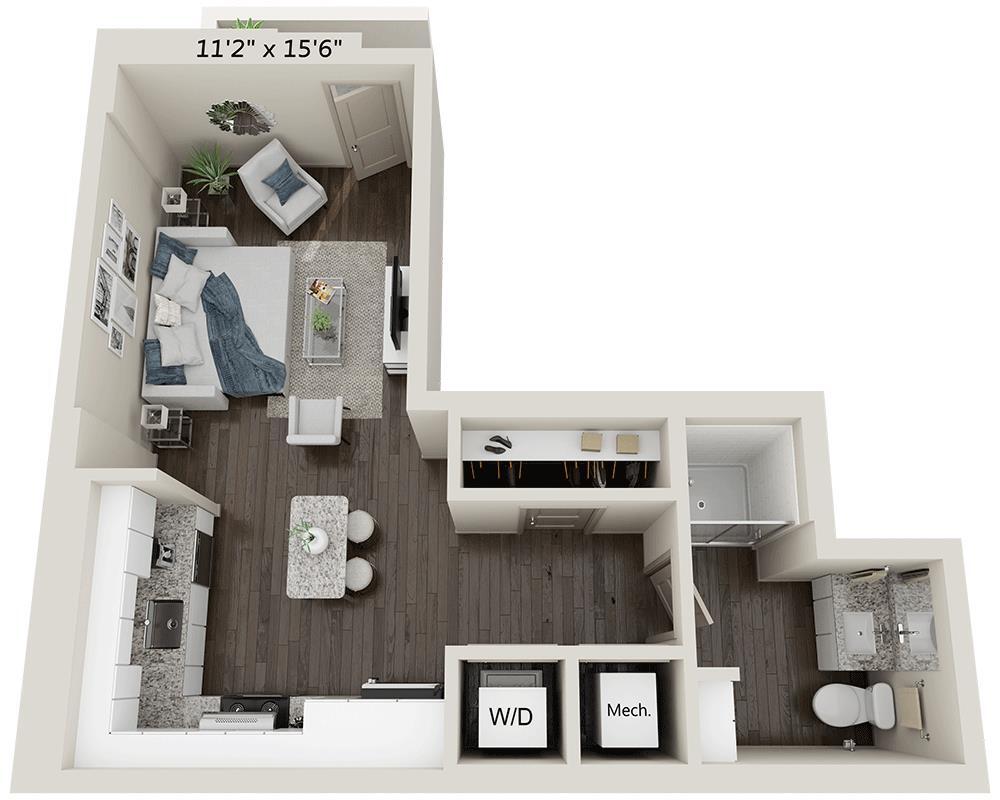 Floor Plan - Studio E1C