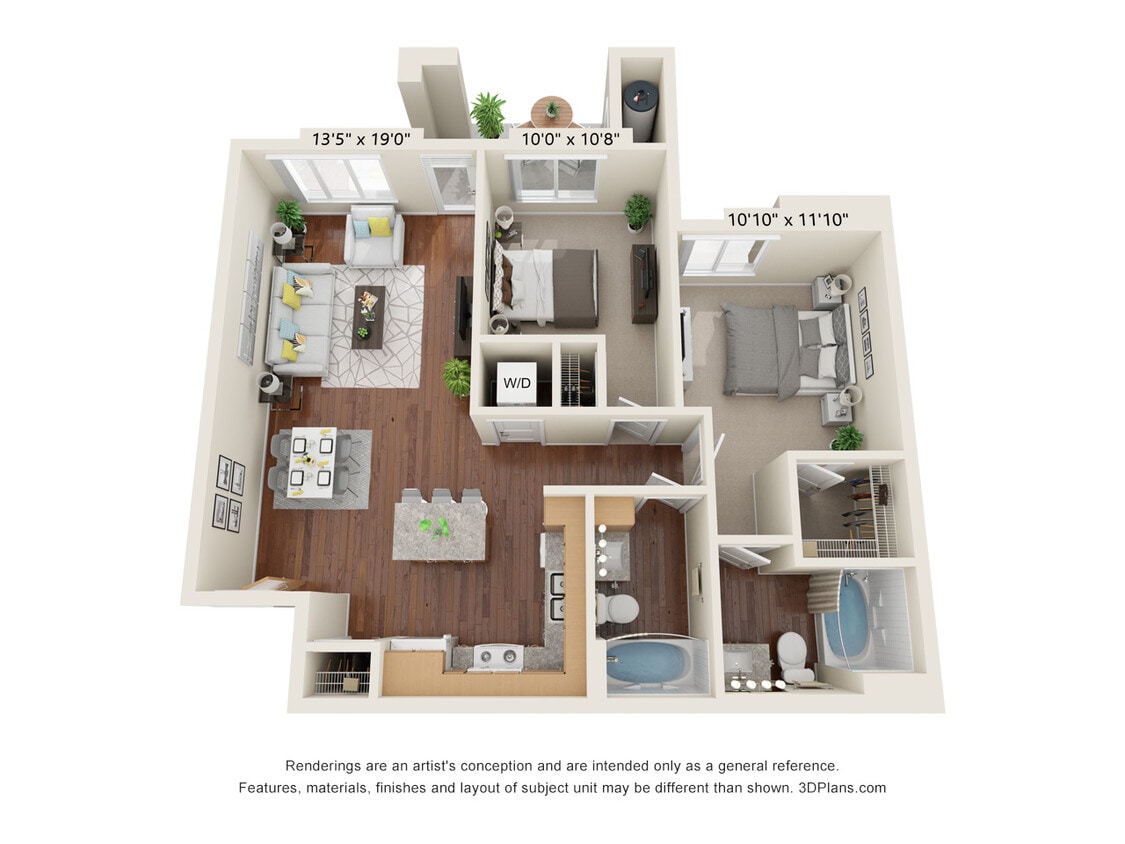Floor Plan - Two Bedroom