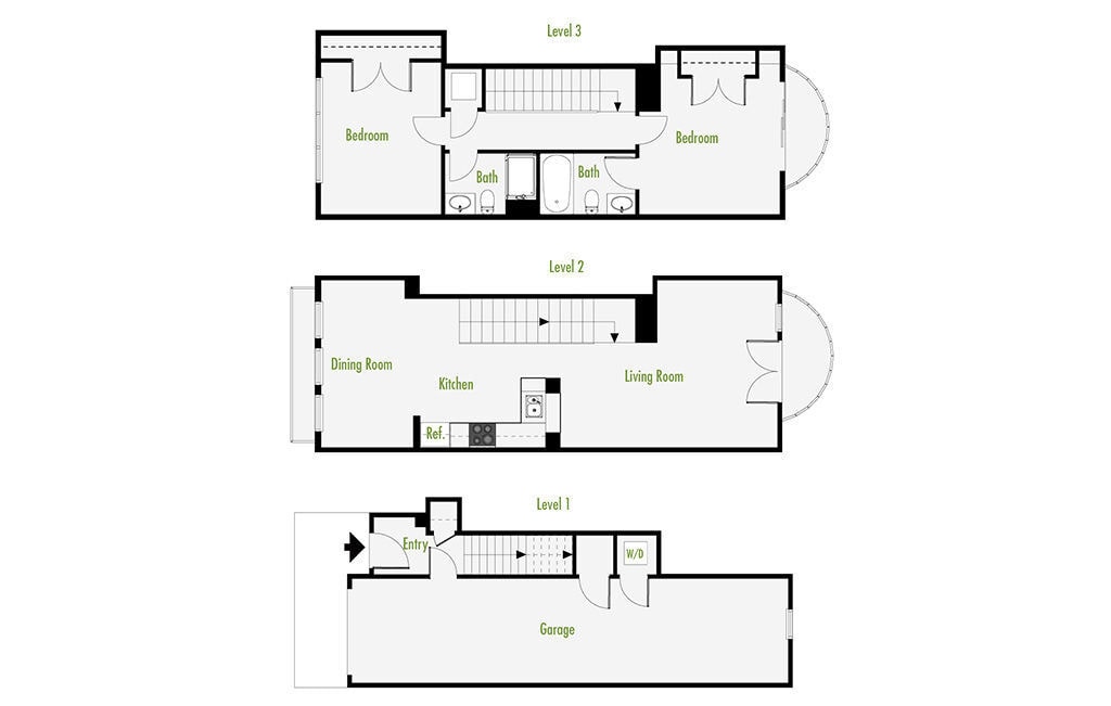 Floor Plan - TownhouseB