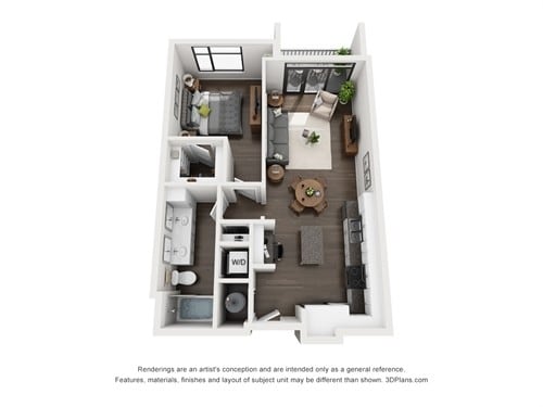 Ellison On Broad - Gossamer (A2) - 1 Beds - 1 Baths - 711 Sq. ft. - Gossamer (A2)