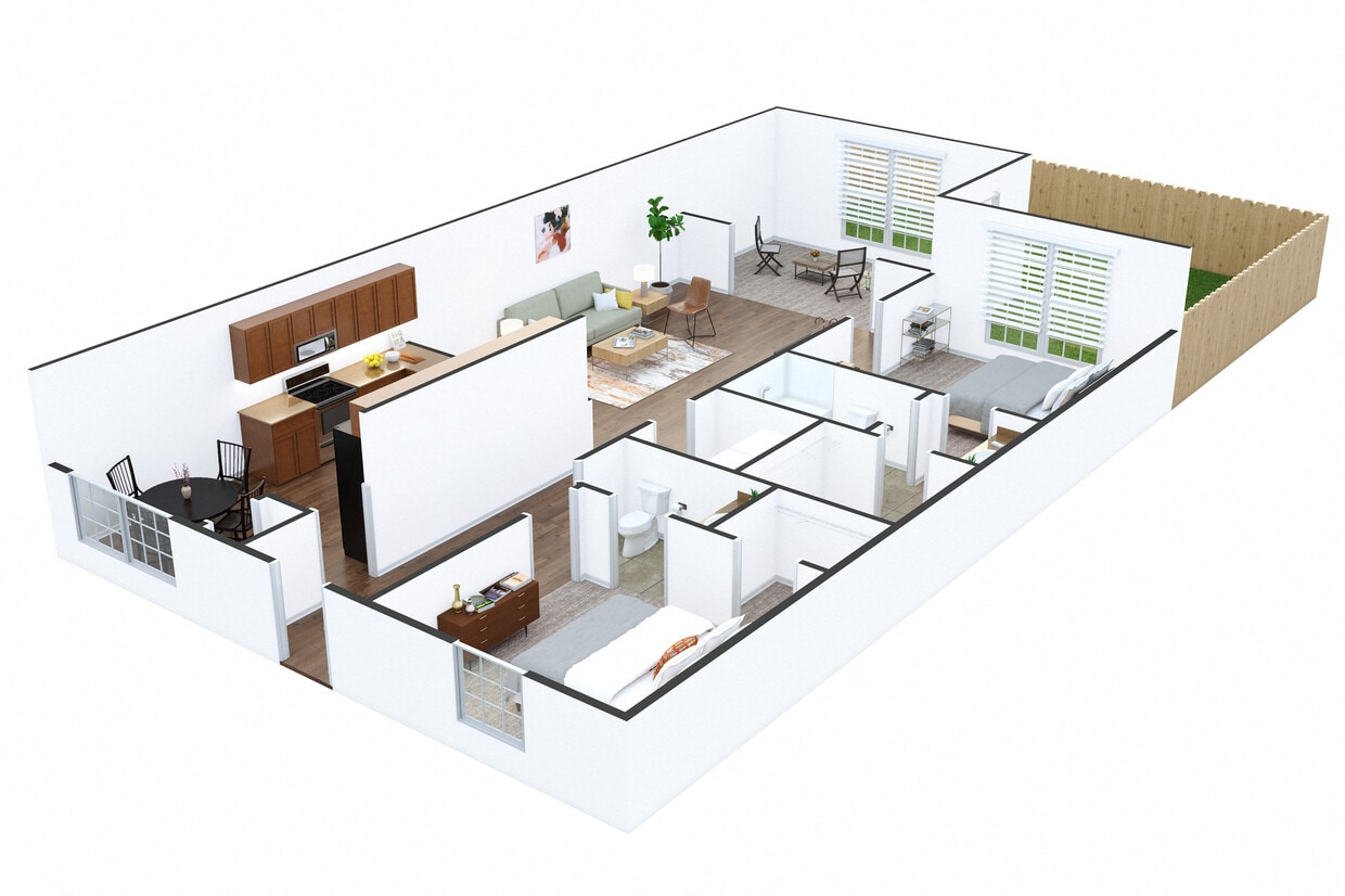Floor Plan - The Egret Townhome