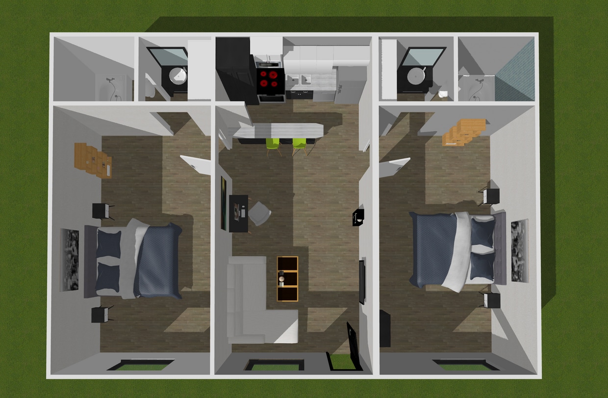 Floor Plan - The Side Car - Downstairs
