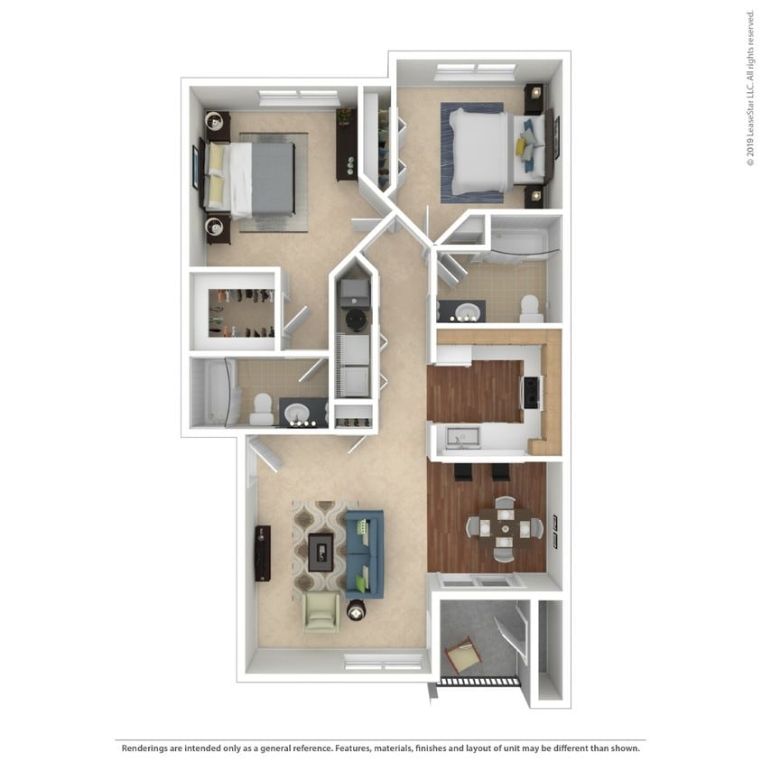 B2 2X2.jpg - Two bedroom two bathroom B3