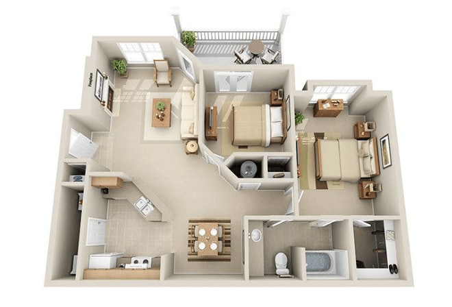 Floor Plan - The Pebblebrook