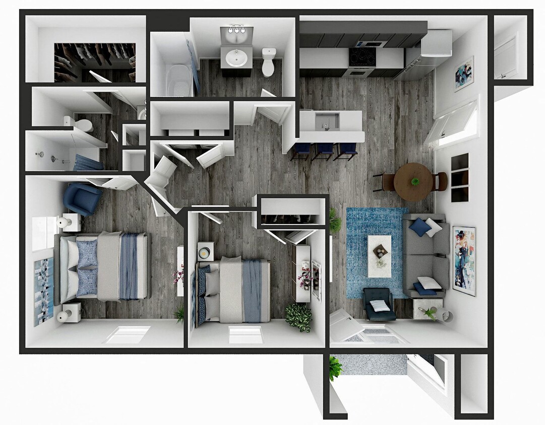 Floor Plan - Two Bedroom